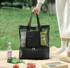 Bolso de playa con divisores