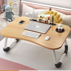 Mesa de cama con Luz y ventilador USB