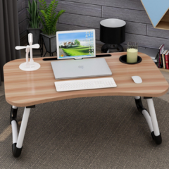 Mesa de cama con Luz y ventilador USB - comprar online