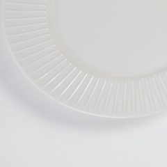 Set de platos porcelana blanca X6 - tienda online