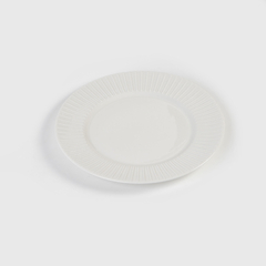 Set de platos porcelana blanca X6 - Green Bazar