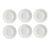 Set X6 de platos porcelana blanca 27 cm - tienda online