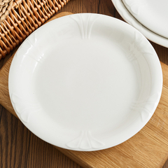 Imagen de Set de platos porcelana blanca X6