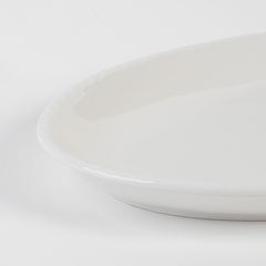 Imagen de Plato ovalado porcelana blanca - 2 medidas