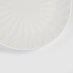 Set de platos porcelana blanca X6