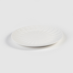 Set de platos porcelana blanca X6 - comprar online