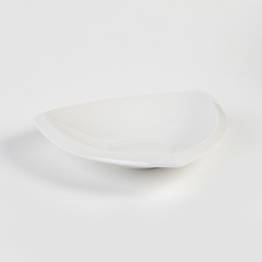 Bowl porcelana blanco triangular - tienda online