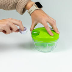 Procesador 400 ml con tapa y mezclador - Green Bazar