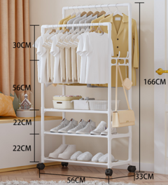 Perchero doble 3 o 5 estantes - tienda online