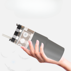 Vaso térmico 890 ml + pajita - comprar online