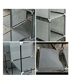Ropero grande 6 estantes y percheros - tienda online