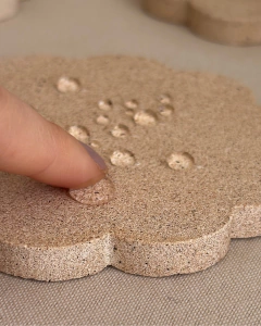 Imagem do PORTA COPO FLOR AREIA