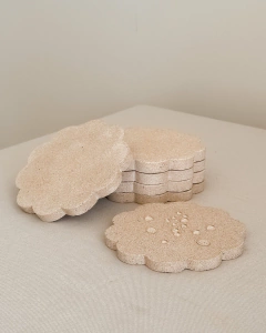 PORTA COPO FLOR AREIA - comprar online