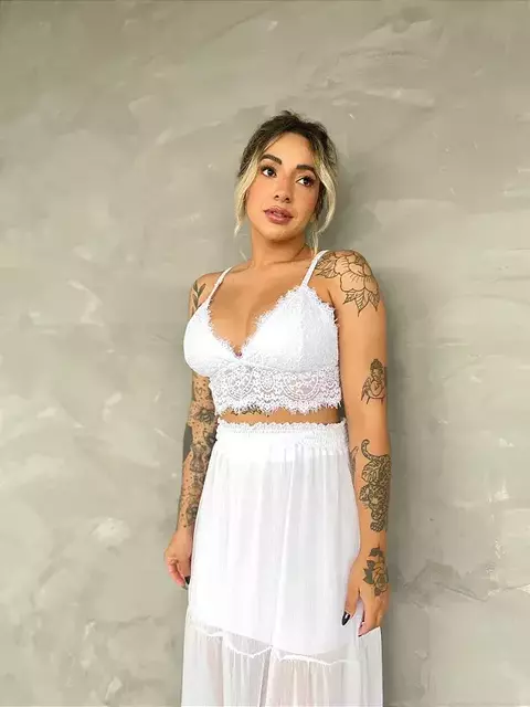 Top Renda Serena Branco