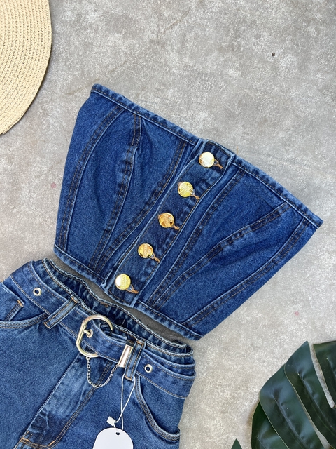 Cropped Jeans Escuro