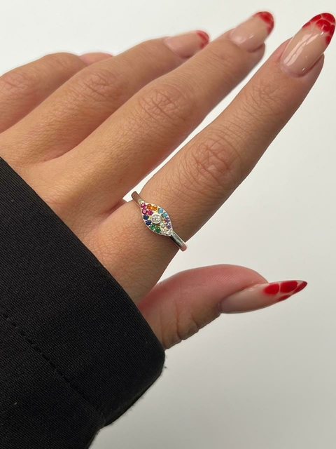 ANILLO OJITO MULTICOLOR