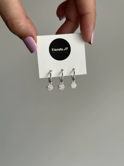 Argollita Saturno 1cm ( 1 unidad ) - comprar online