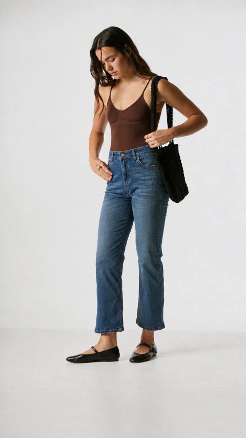 JEANS RECTO CORTO LITORAL