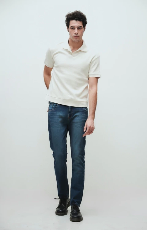 JEANS REGULAR FIT DUSTY BLUE - comprar online