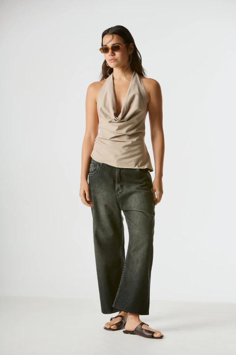JEANS STRAIGHT FIT QUEQUÉN BLACK