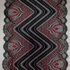 Renda Bicolor 03 -18cm largura - 90%poliamida 10% elastano - preço por metro na internet