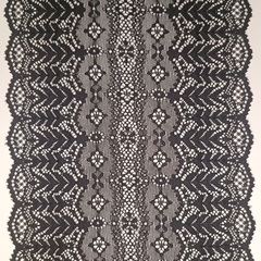 RENDA DELICATE 189 - 19 CM LARGURA - 90% POLIAMIDA 10% ELASTANO - PREÇO POR METRO - Evelin Tecidos