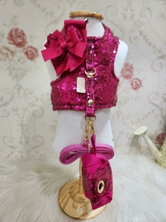 Imagem do Peitoral Glamour Paetês Pink