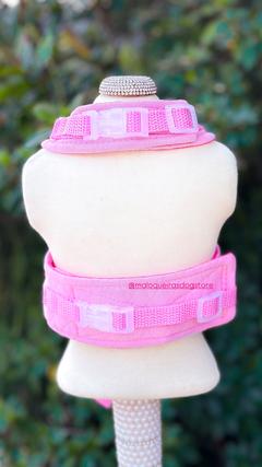Peitoral Mochilinha Doll Matelassê Rosa - loja online