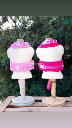 Peitoral Mochilinha Doll Matelassê Rosa