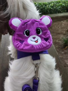 Peitoral Mochilinha Ursinho Amoroso Roxo - comprar online