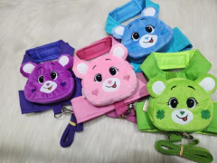 Peitoral Mochilinha Ursinho Amoroso Roxo na internet