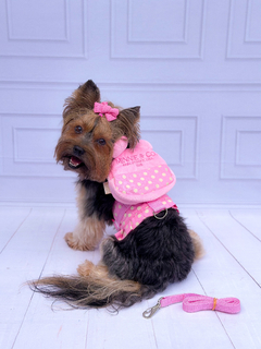Peitoral Mochilinha Mouse Rosa - Maloqueiras Dogs Store