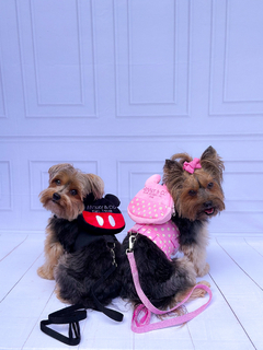 Peitoral Mochilinha Mouse Rosa - Maloqueiras Dogs Store