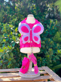 Peitoral Asas Borboleta Pink/Lilás na internet