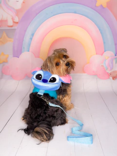 Peitoral Mochilinha Stitch na internet