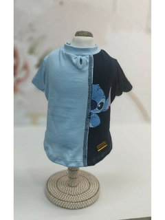 T-shirt Stitch Azul/Marinho - comprar online