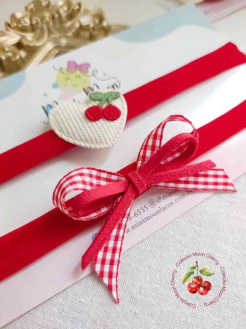 Kit faixinhas Coleção Moon Cherry ( recomendada para bebês de 0 á 12 meses)