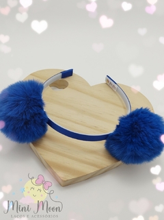 Tiara-(Arco)-Pompom-Pelúcia-Escolar