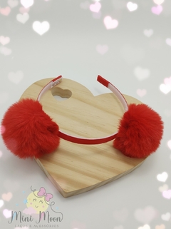 Tiara-(Arco)-Pompom-Pelúcia-Escolar