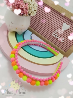 Tiara-(Arco)-Pom-Pom-Cores-Neon