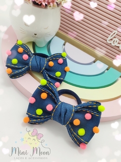 Laço-Pom-pom-Coleção-Jeans-(Neon- Bico-de-Pato-ou-Xuxinha