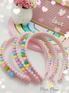 Tiara-(Arco)-Pom-Pom-Colorido