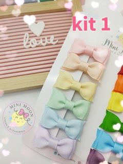 Kit-Laço-Mini-Gravatinha-(6 unidades)-Duas-opções-de-cores.