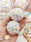 Parzinho Pom Pom  Candy Color (bico de pato 5 cm)