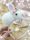 Tiara (Arco ) Pom Pom Coelhinha