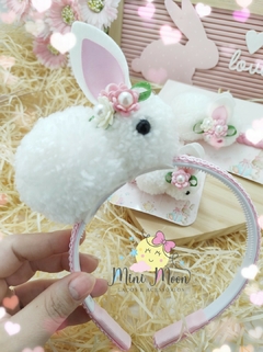 Tiara (Arco ) Pom Pom Coelhinha