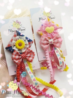 Hair clips Balãozinho de São João (Aplicado no bico de pato de 6 cm)