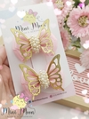 Parzinho de Laço Luxo Butterfly(Laço medindo aproximadamente 6 cm)