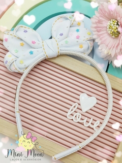 Tiara (Arco) Estelar Coleção Jeans (Cores) - Mini Moon Laços e Acessórios
