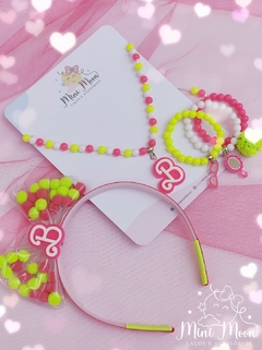 kit Presenteavel coleção Barbie Neon Summer.